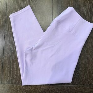 Aerie NWOT Offline Goals 7/8 Ribbed Leggings Lavender Purple XL
